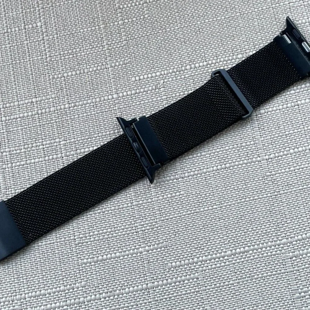 Unbranded Replacment Band for iWatch Black Mesh Metal Strap Band Size 42mm